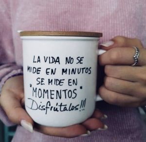 Taza original con frase inspiradora