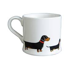 taza de perro salchicha